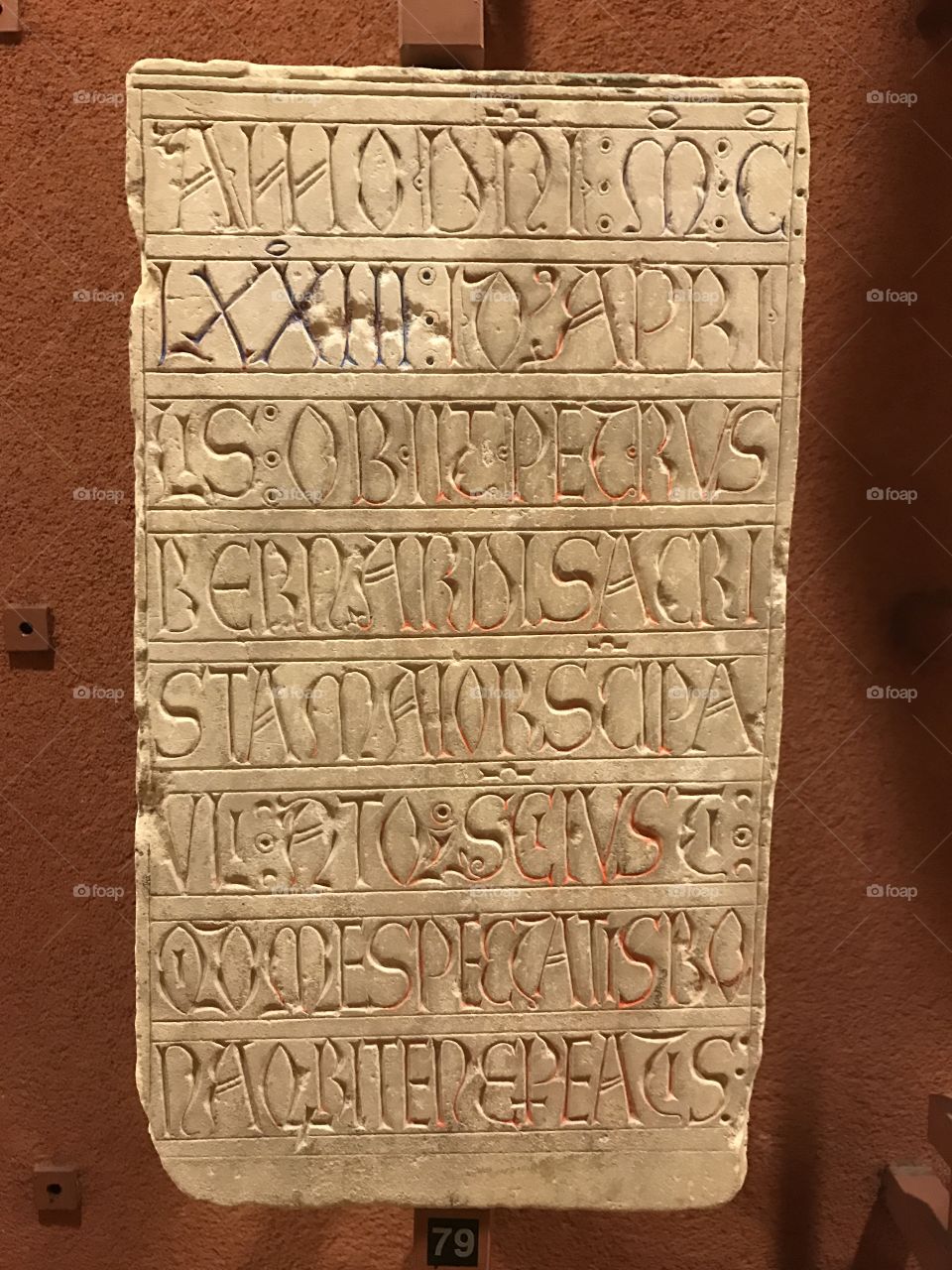 Ancient inscriptions in stone