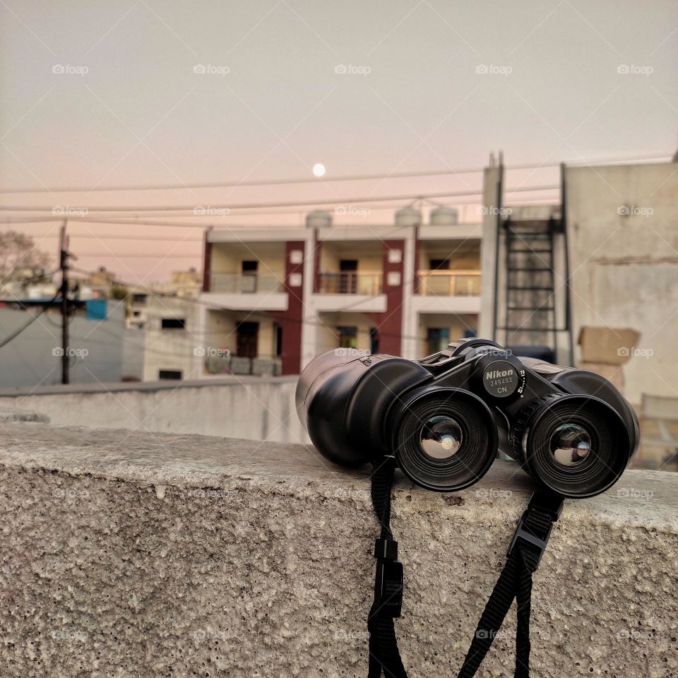 binoculars.