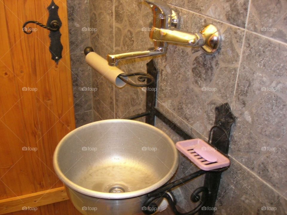 Old toilet  in old house 


