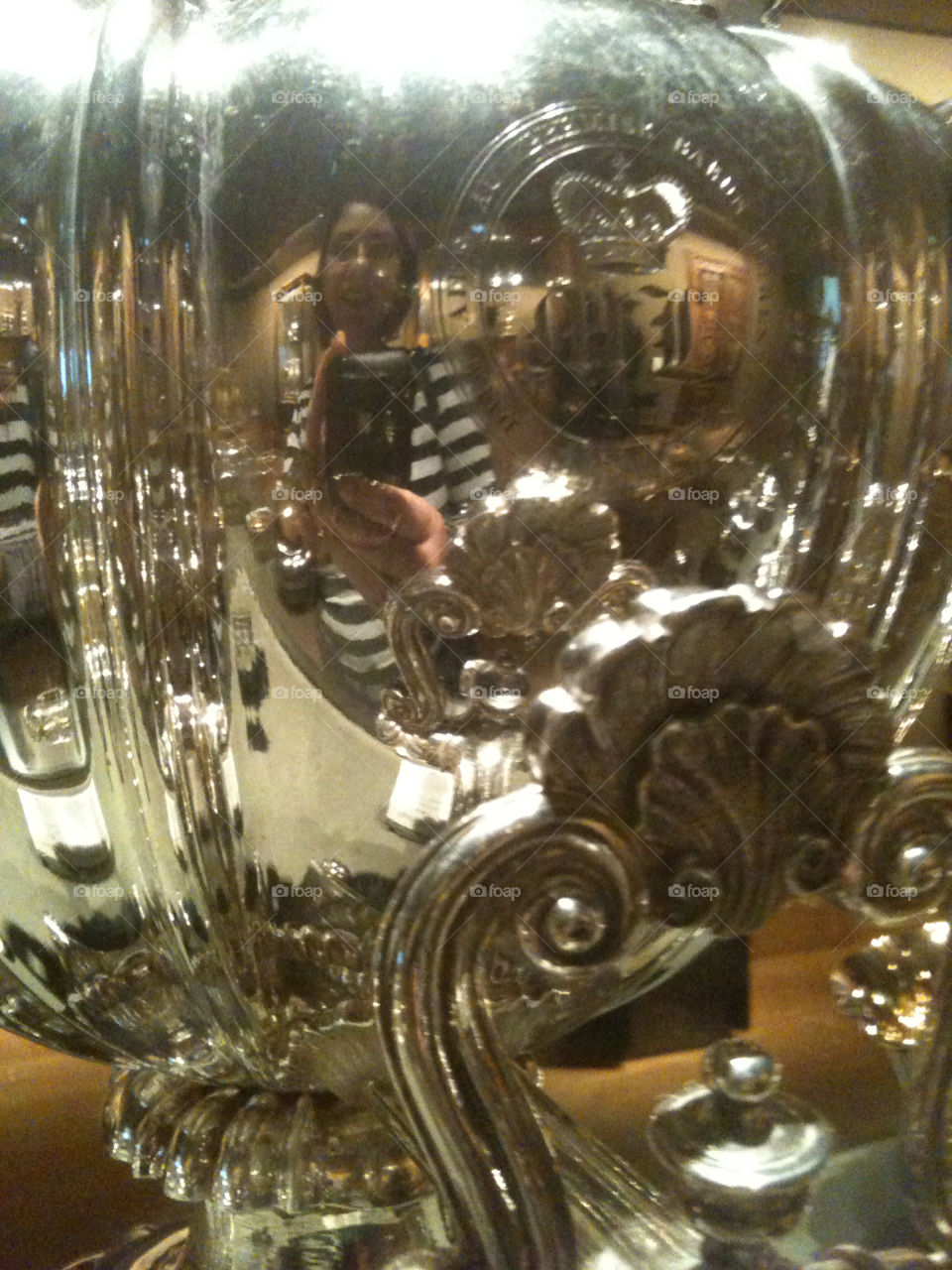 silver the louvre reflection mirror by larissa.darville