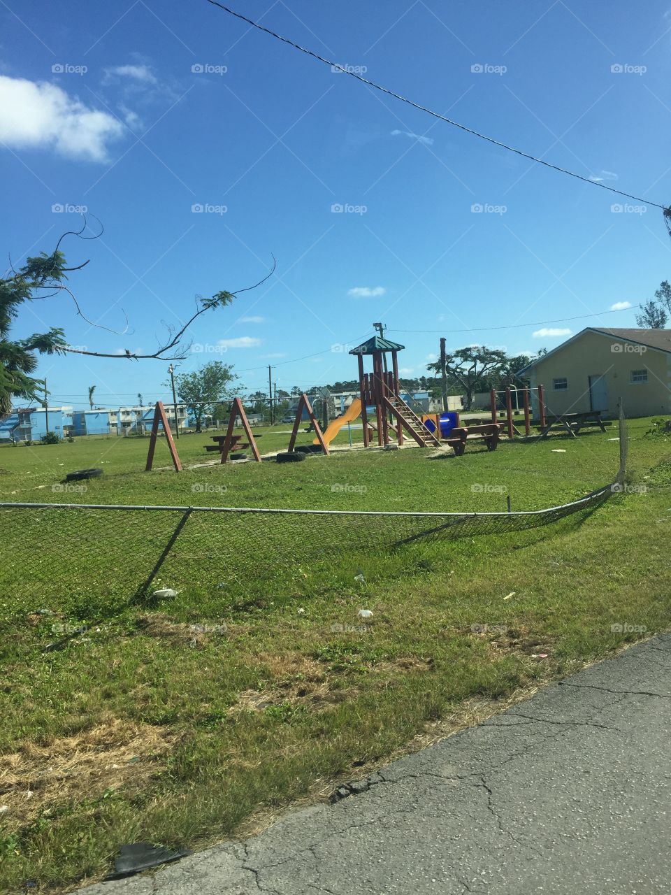 A native man in the Bahamas took my family on a tour of the island and I saw this playground. I was shocked about the condition and how it is still being used, really opened my eyes as to how often we take things for granted!