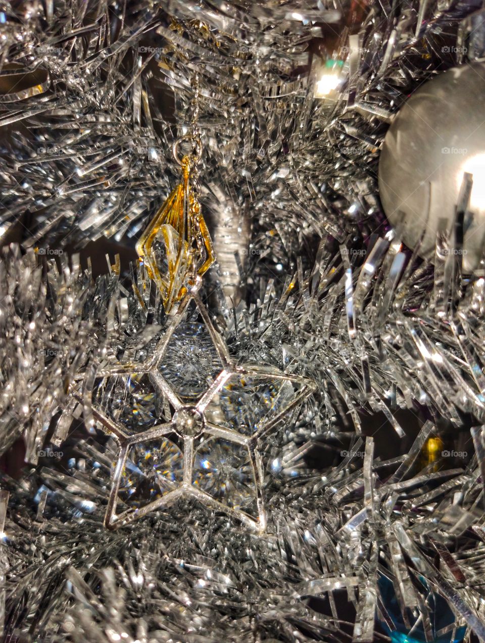 Crystal star for christmas