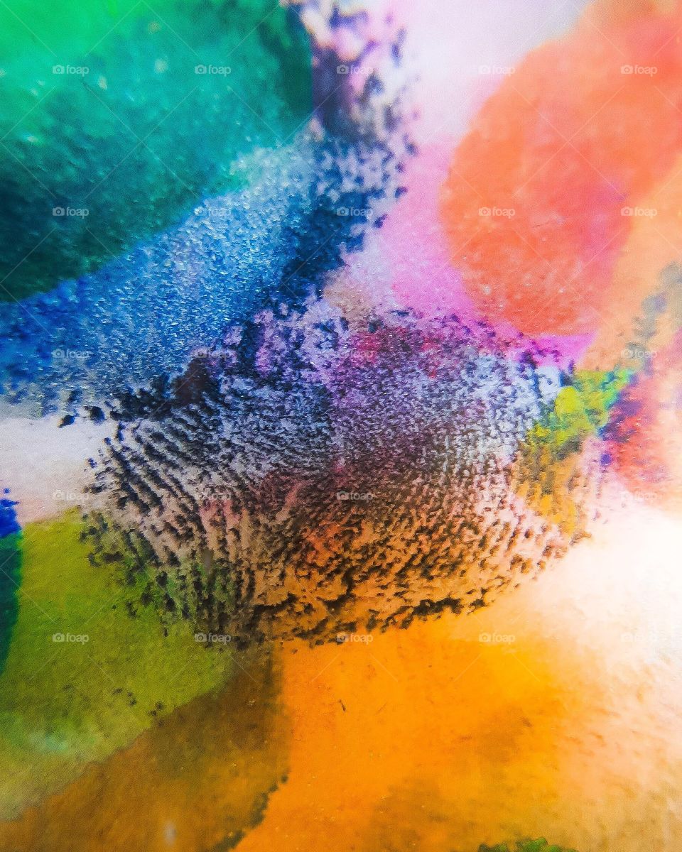 abstract fingerprint painting