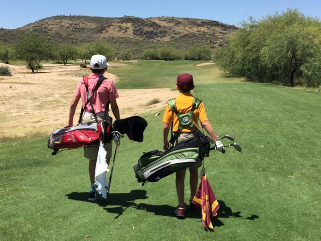 Brothers Golfing. Brothers golfing