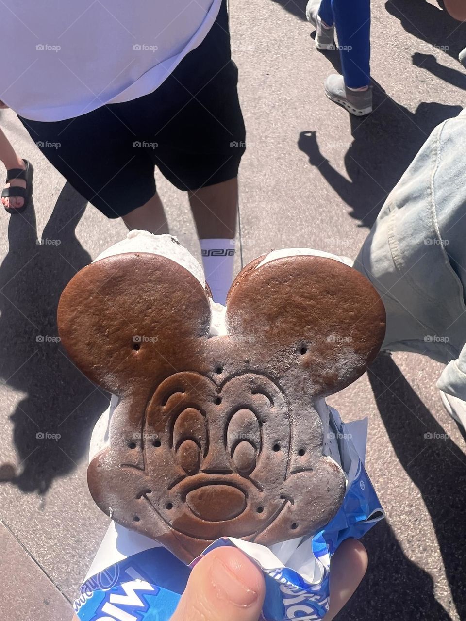 Mickey Mouse ice cream sandwich 