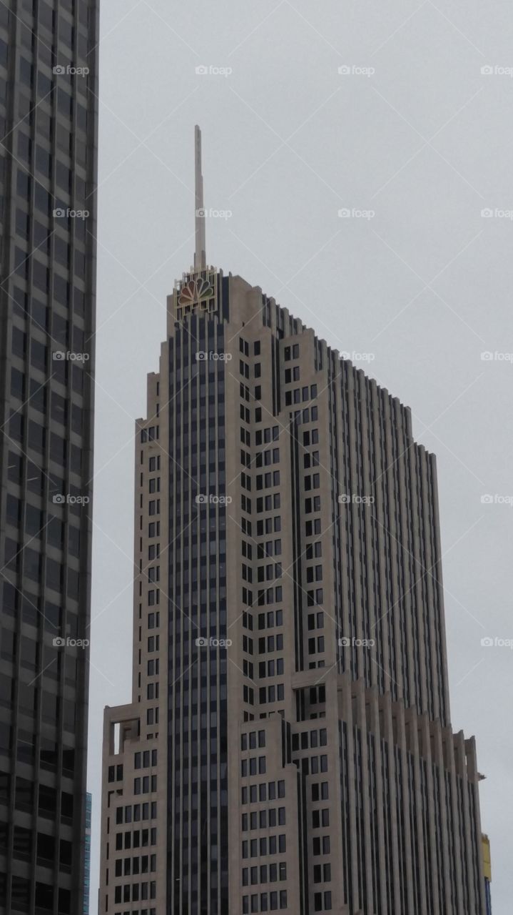 The NBC network building in downtown Chicago