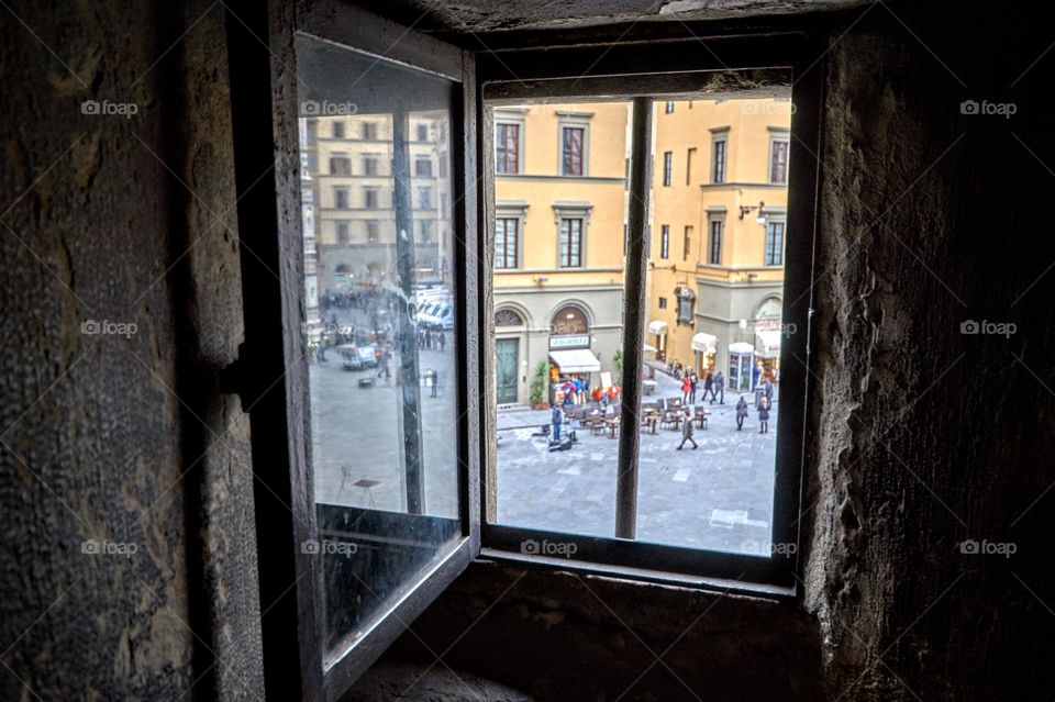 Looking down Florence Italy