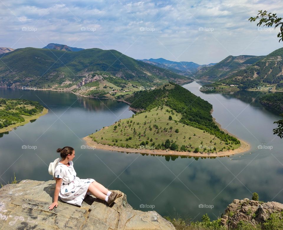 Hiking the mountains in summer