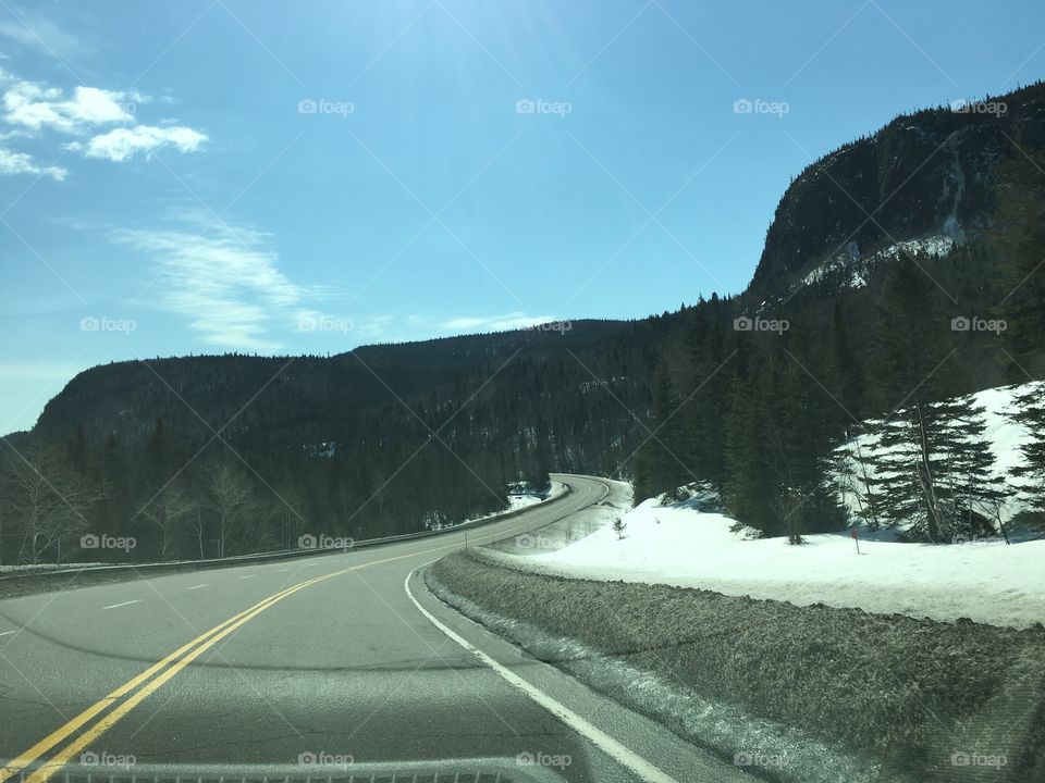 road to Quebec City, Canada
