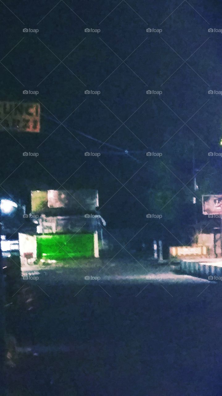 The night atmosphere of the city of Sumenep