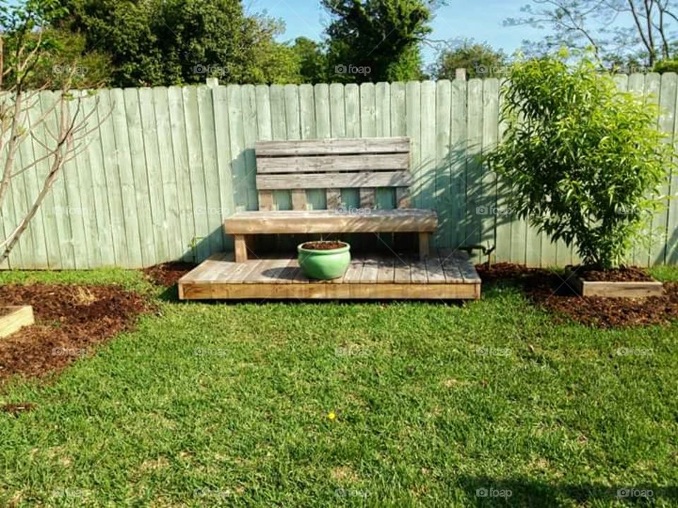 Vegetable plot,Relaxing corner
