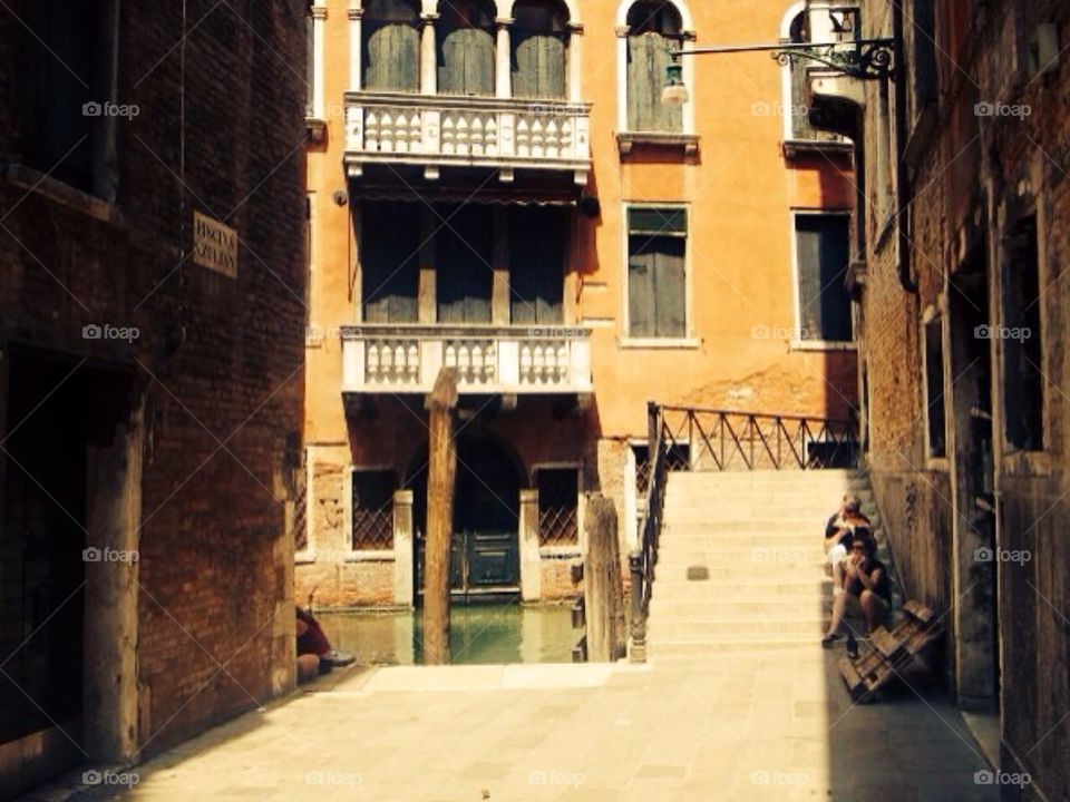 European stairs . Venice 