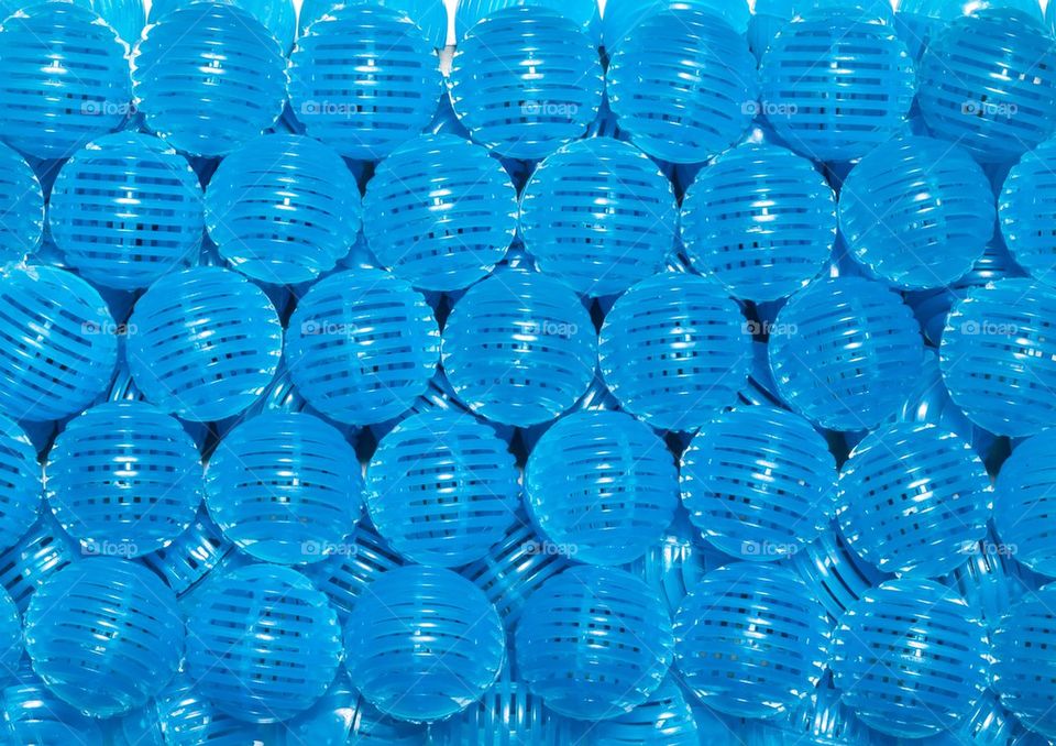 Blue bio balls