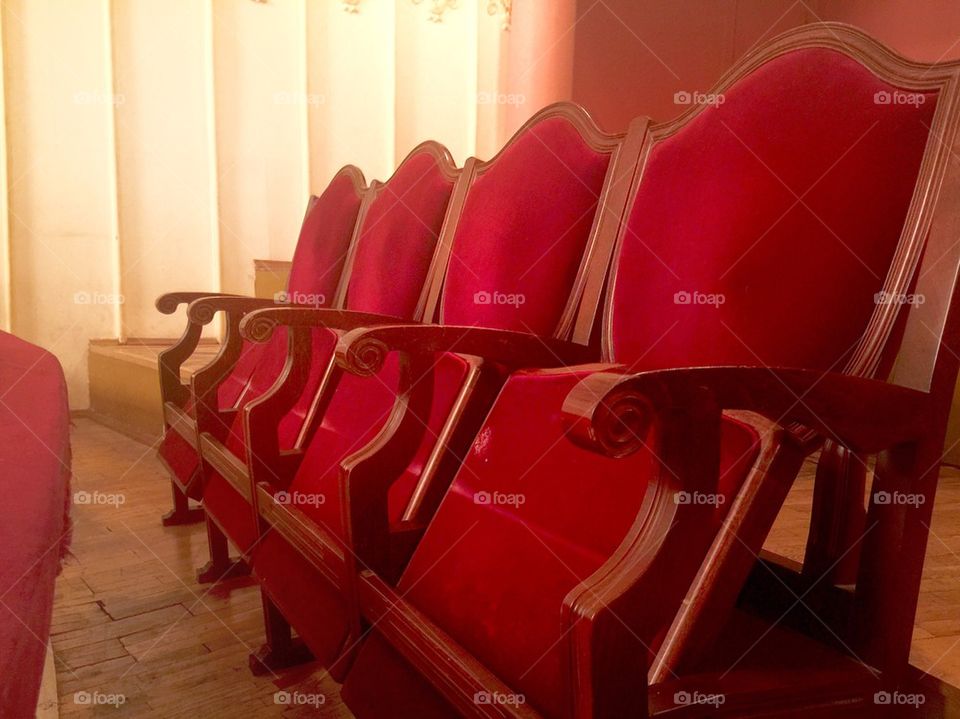 Chairs in theater 