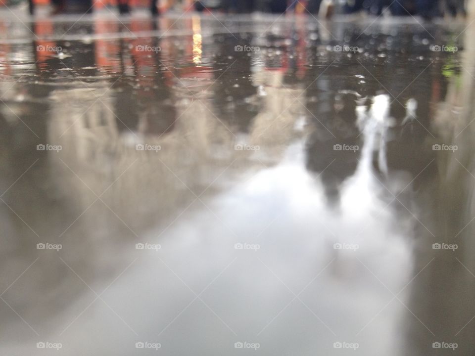 Blur, Rain, Reflection, Water, City
