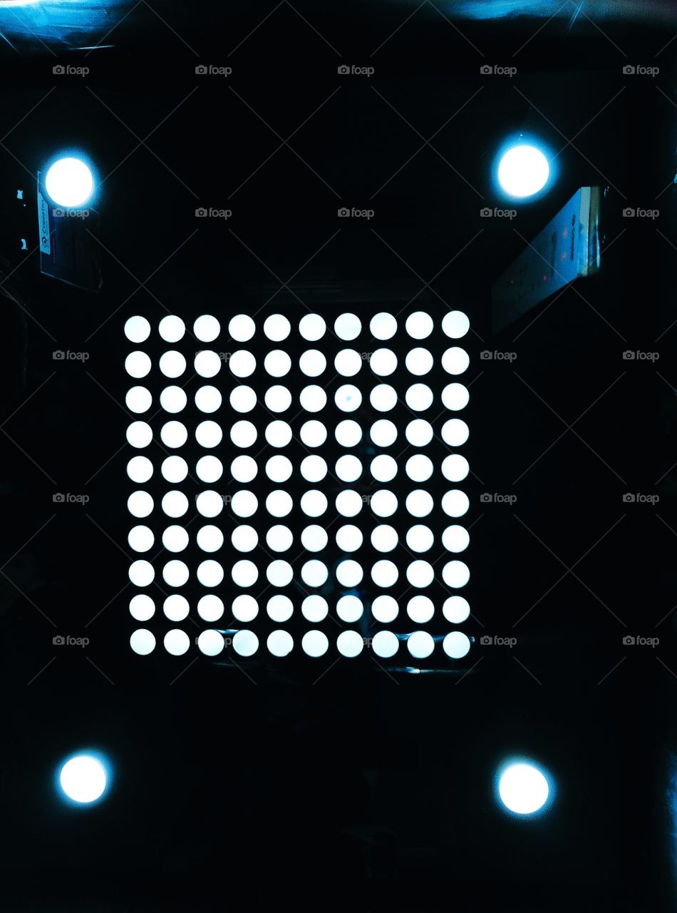 Top View of Lift lights shot on Camera