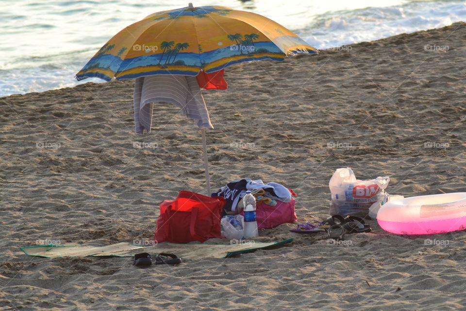 items on the beach in Alanya turkey