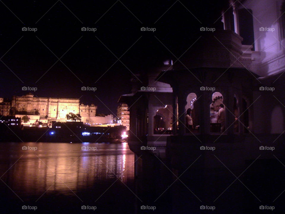 on in hotel in island in udaipur