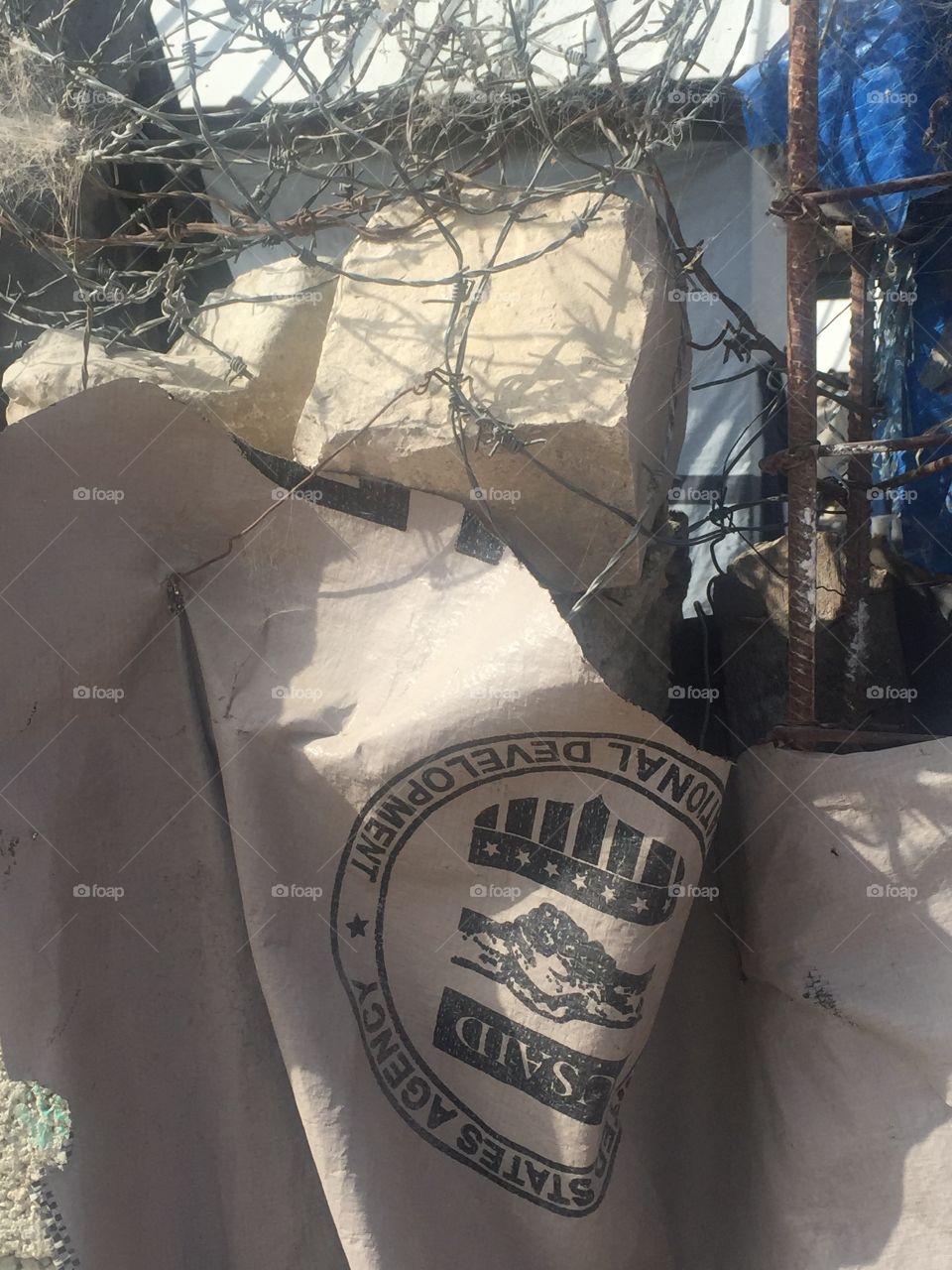 USAID tent in Grand Goâve, Haiti 