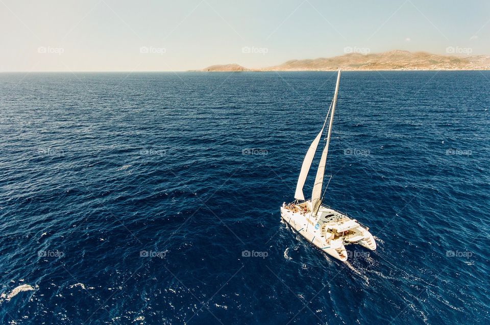 Catamaran sailing