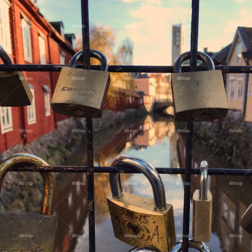 Locks on the bridge