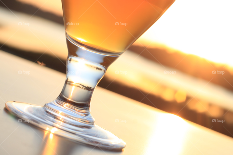 lithuania glass sunset beer by ckehoe