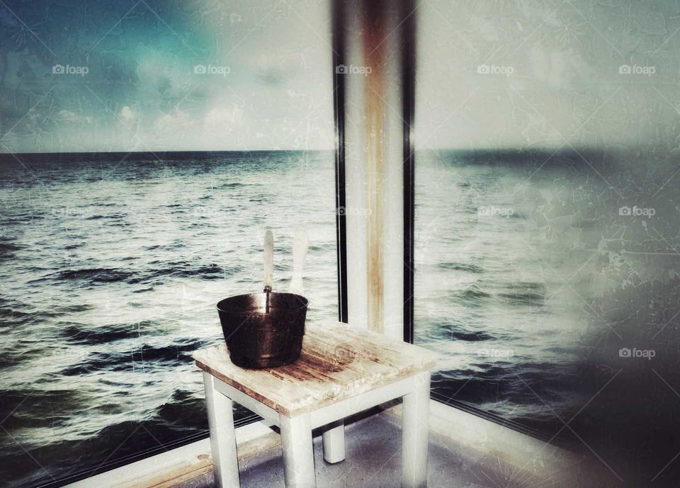 sauna by the sea
