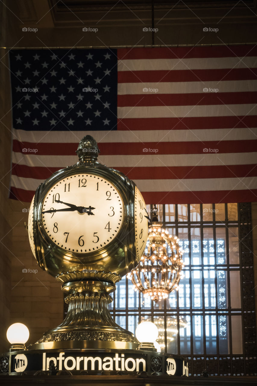 The clock of Grand Central in New York City 