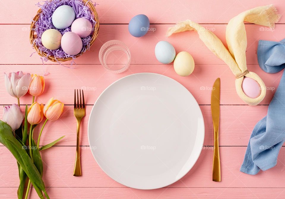 composition with baby blue color