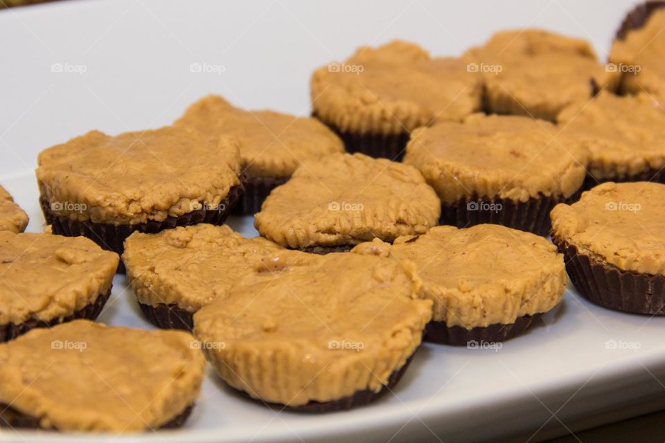 Peanut butter chocolate cupcake