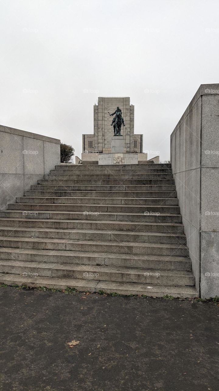 One of the landmarks of modern Prague and a national cultural monument is situated just above the steep slopes of the Žižkov Hill. An integral part of the Memorial is also the largest equestrian sculpture in Central Europe, Jan Žižka of Trocnov .