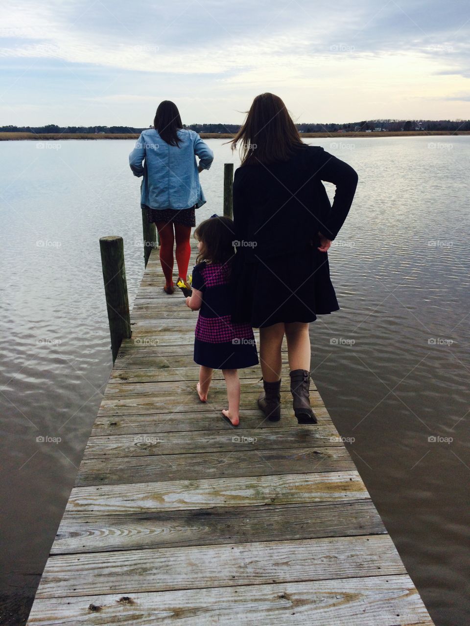 Cousins at the river 