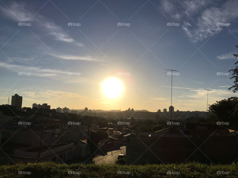 Sol maravilhoso em Jundiaí 