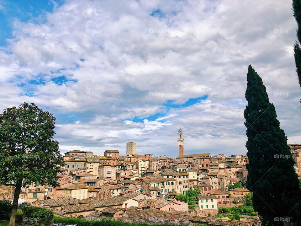 The perfect Medieval town of Siena, Italy.   