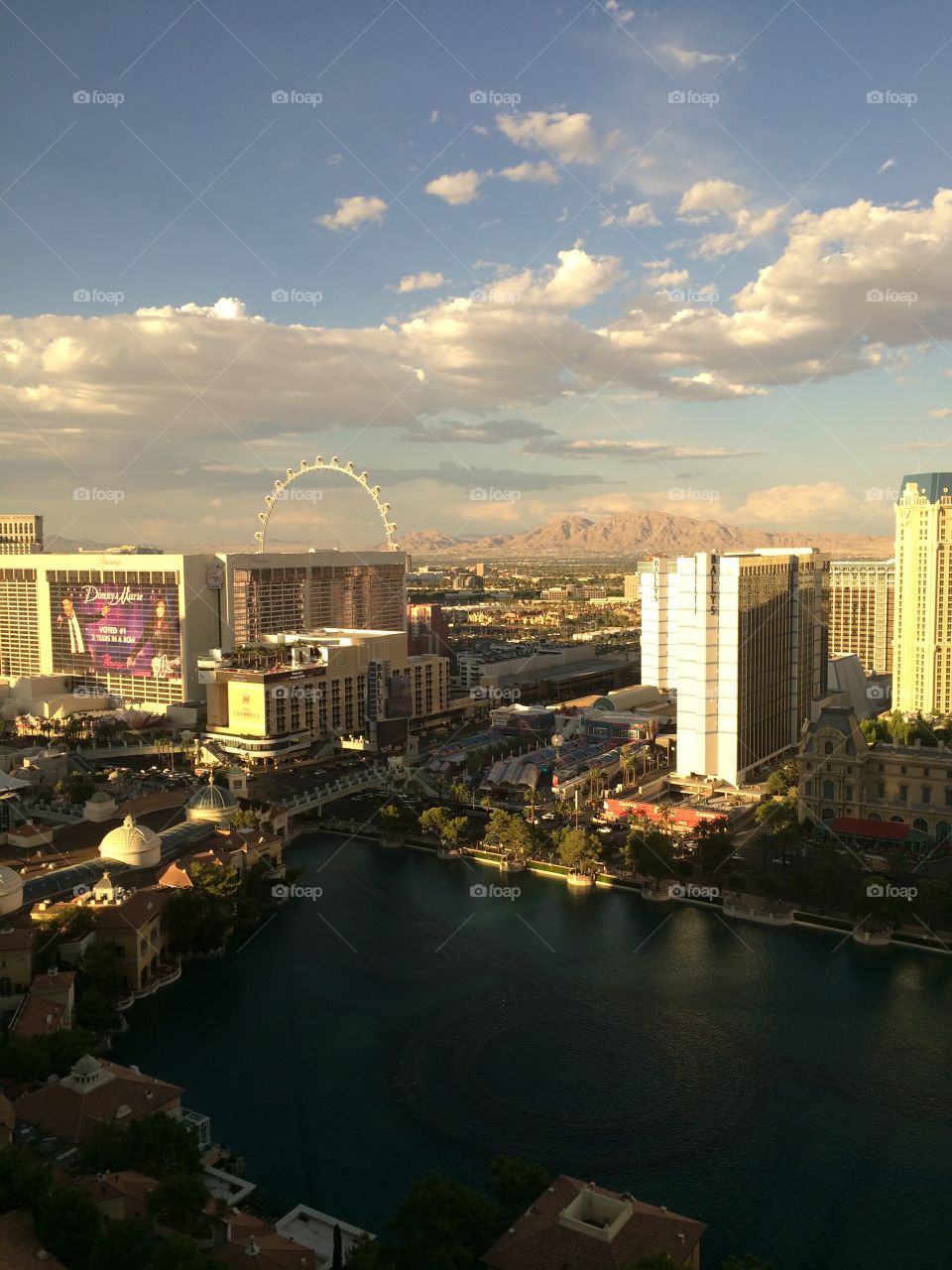 Las Vegas view from Bellagio