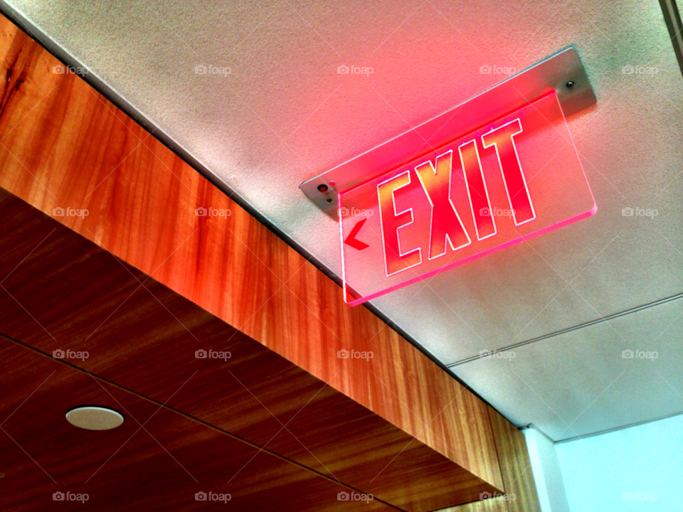 light exit sign office by jmsilva59