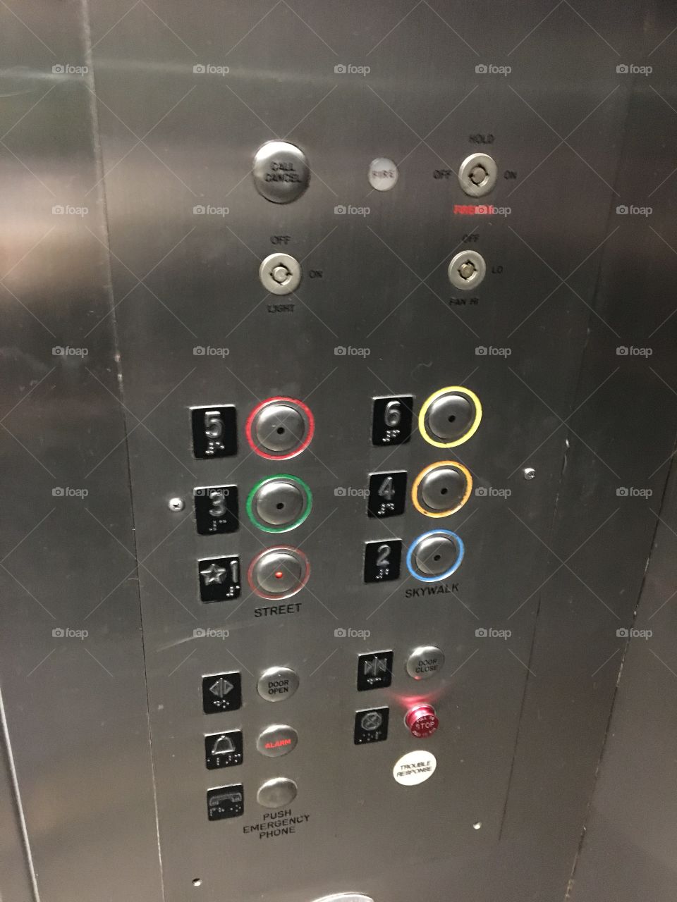 Elevator buttons
