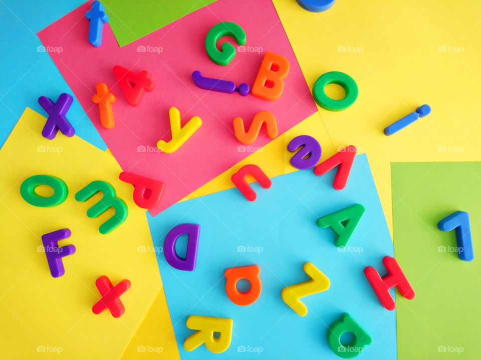Color Paper, abc, Alphabet
