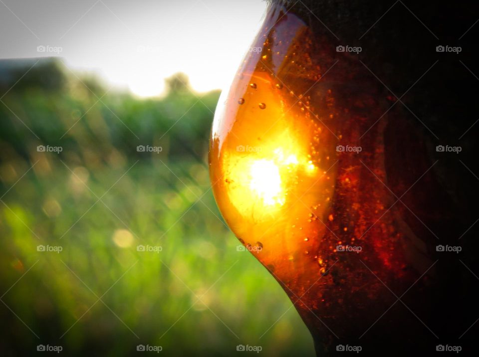 Sunset trought resin