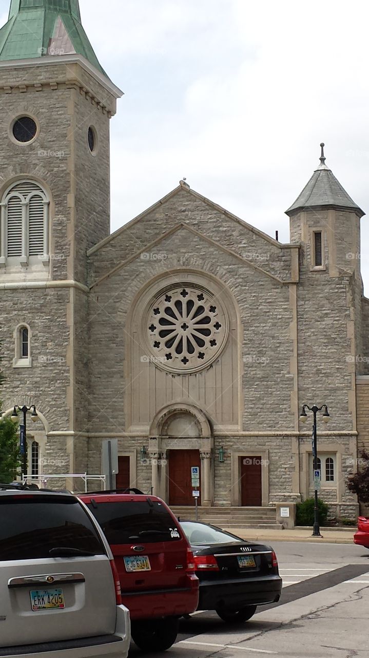 Stone church. This photo was taken in Sandusky Ohio, very neat old stone building.
