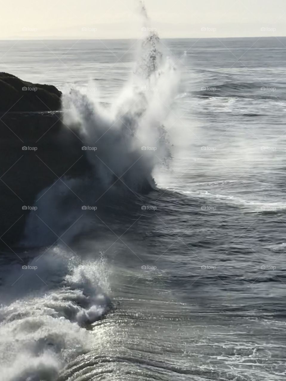 Santa Cruz waves hitting the shore with a vengeance!