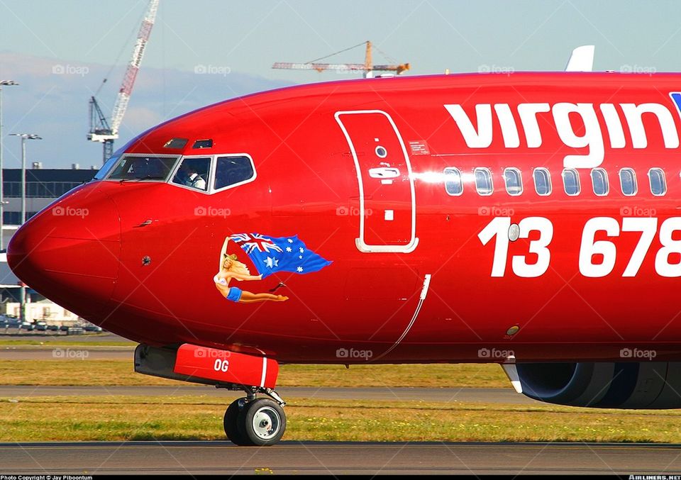 VIRGIN AUSTRALIA B747-800 AT SYDNEY KINGSFORD SMITH AIRPORT