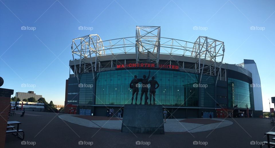 Old trafford, the home of the united