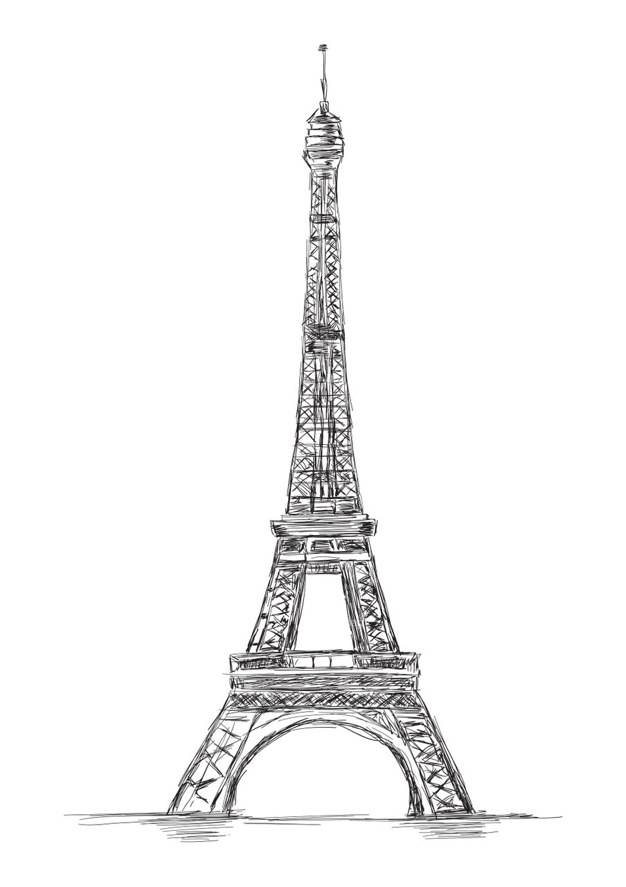 Eiffel tower illustration