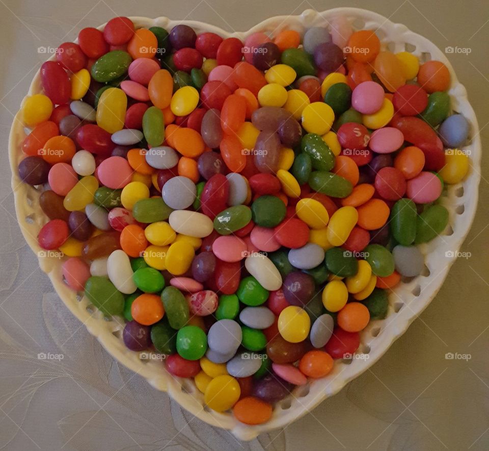 multicolored candy