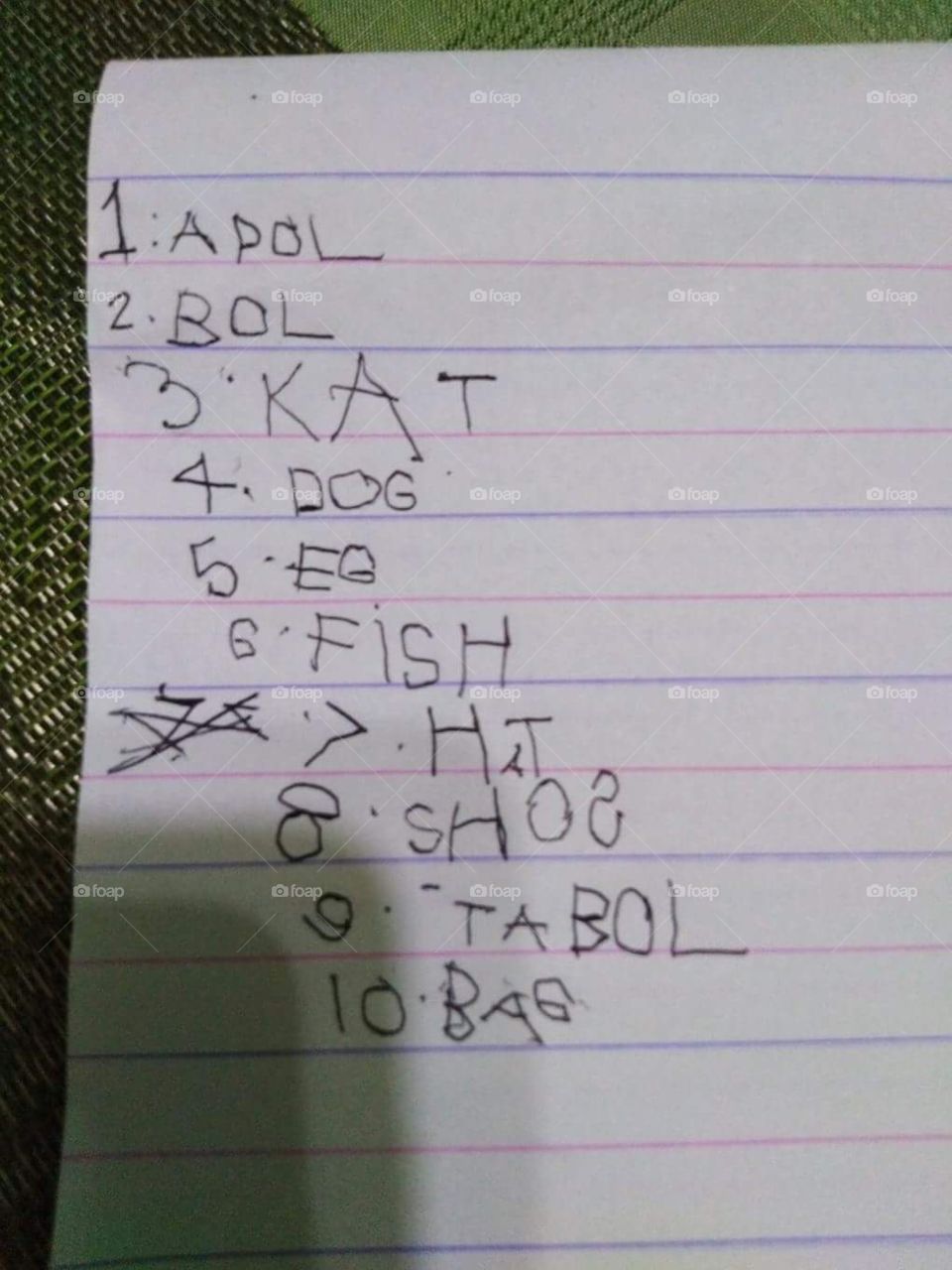 How kids spell words