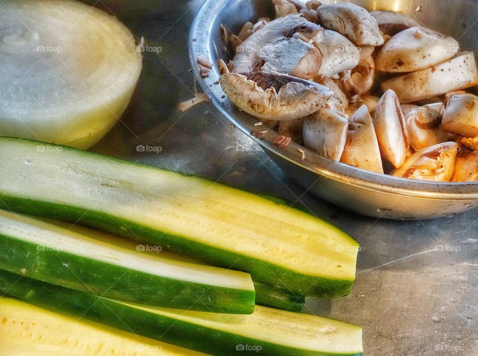 Vegetable Ingredients For Grilling