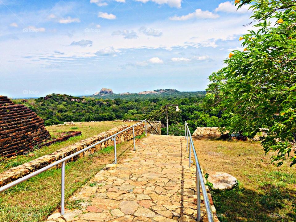Kataragama Situlpavwa Ancient Temple from above