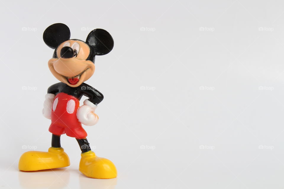 Micky mouse on white