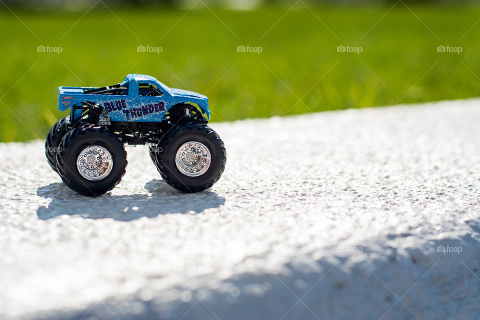 monster jam. a toy monster track